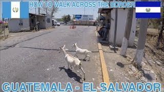 How to walk across the border from Guatemala to El Salvador  La Hachadura Guatemala 🇸🇻🇬🇹 [upl. by Noble723]