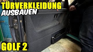 VW GOLF 2 TÜRVERKLEIDUNG AUSBAUEN TUTORIAL  ANLEITUNG [upl. by Dzoba783]