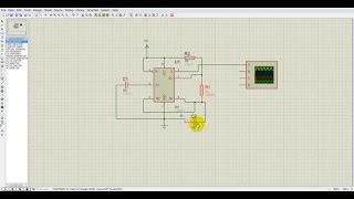 555 Timer Simulation in Proteus [upl. by Sadinoel]