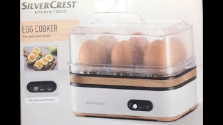 Egg cooker  Silver crest egg cooker SEKH 400 A1 Äggkokare Lidl [upl. by Aramit]