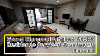 Grand Mercure Bangkok Asoke Residence Serviced Apartment  1Bedroom  Soi Sukhumvit 19  グランド メルキュール [upl. by Melamed711]