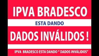 IPVA 2022 DANDO ERRO quot DADOS INVÁLIDOS quot [upl. by Hanschen]