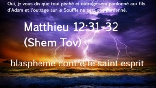 Questce que le Blasphème contre le Saint Esprit   Analyse  Matthieu 123132 [upl. by Aicala]