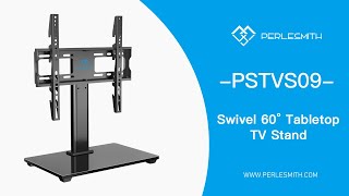 PERLESMITH PSTVS09 Swivel Table Top TV Stand for 32 55 Inch TVs [upl. by Willdon]