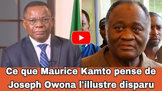 Ce que Maurice Kamto pense de Joseph Owona lillustre disparu [upl. by Gervase]