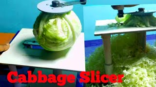 How to Make a Cabbage Cutting Machine  How to Make Cabbage Slicer [upl. by Luttrell]