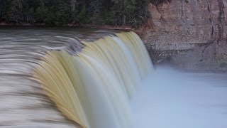 Lady Evelyn Falls in Canadas Northwest Territories [upl. by Nanete]