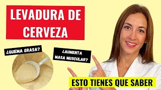 🔸 LEVADURA de CERVEZA 👉 ¿AUMENTA MASA MUSCULAR 💪 ESTOS SON SUS BENEFICIOS 🍺 [upl. by Ramar]