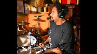 Teferi Assefa on drums with Kayn Lab FendikaCulturalCenter1 [upl. by Nahgaem]