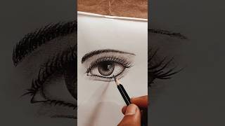 Real eye drawing easy🪄🧐draw realistic eyepotelcreator [upl. by Roehm]