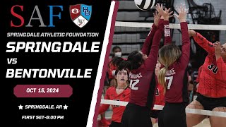 2024 Springdale High School Volleyball  Springdale vs Bentonville [upl. by Modeste996]