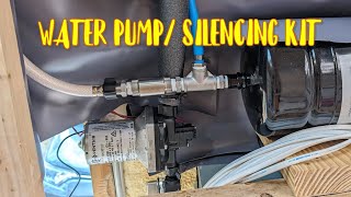 How To Install A Shurflo Water Pump And Silencing Kit In A Skoolie School Bus Conversion [upl. by Notsua]