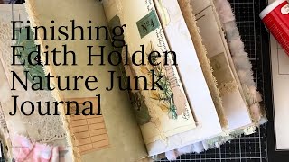 Finishing Off Edith Holden Nature Junk Journal  Junk Journal Ephemera Ideas  3 [upl. by Georas]