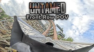 Walibi Holland Untamed  Onride Front Row POV 4K 60FPS [upl. by Elylrac455]