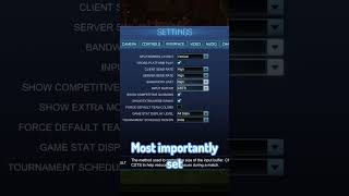 SOLVE Rocket League Lag With THESE SETTINGS ping packetloss latency [upl. by Eiliab]