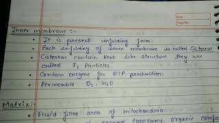 Mitochondria  Cell organelles Cytogenetics notes MSC and bsc botany notesbotanynotes cytology [upl. by Ihsakat]