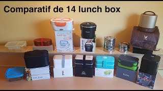 Quel meilleur bento  Comparatif de 14 lunchbox [upl. by Luthanen459]