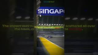 Lance Stroll’s wild crash in Singapore 🏎💥 f1shorts singaporegp lancestroll formula1 [upl. by Tolman]