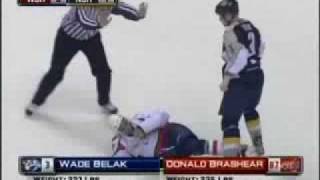 Wade Belak Vs Donald Brashear  KO Fight [upl. by Benyamin]