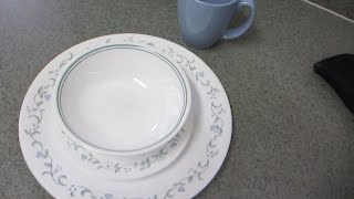 Corelle Livingware 16pc Dinnerware Country Cottage Review [upl. by Ayotol]