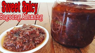 Sekreto ng Masarap na Bagoong Alamang  Sweet Spicy Bagoong Alamang  jims cooking [upl. by Gascony556]