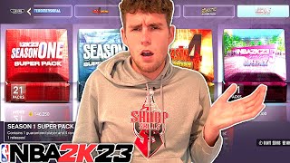 EVERYONE IS SICK OF SUPER PACKS… SO 2K RELEASED 5 NEW SUPER PACKS IN ONE DAY NBA 2K23 MyTEAM [upl. by Nahgaem]