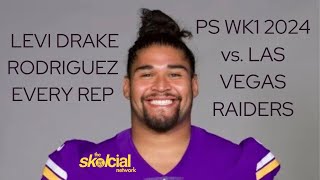 Every Rep of Levi Drake Rodriguez Preseason Wk1 vs LV August 10th 2024 [upl. by Amaj887]