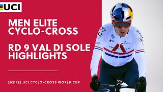 Round 9  Men Elite Highlights  202122 UCI CX World Cup  Val di Sole [upl. by Yekram340]