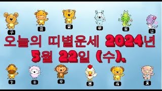 오늘의 띠별운세 2024년 5월 22일 수 [upl. by Bartholomeus]