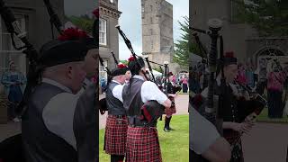 Dufftown pipeband playing Minstrel Boy during Gordon Castle highlandgames 2024 in Scotland shorts [upl. by Eicnarf]