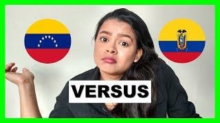 VENEZOLANAS vs ECUATORIANAS ►PALABRAS😱 [upl. by Gunthar]