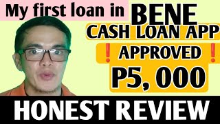 BENE ONLINE CASH LOAN APP  HONEST REVIEW  APPROVED P5000 FOR MY FIRST LOAN  Small King Vlogs [upl. by Hsinam496]