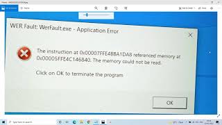 How to Fix the Werfault exe Error in Windows 10 [upl. by Ennahtur557]