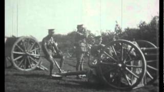 8th Hussars skirmishing dismounted during training on Salisbury Plain 1909 [upl. by Stelle]