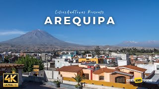 Arequipa Peru 🇵🇪 in 4K Video by Drone ULTRA HD  Flying over Arequipa Perú [upl. by Rumit948]