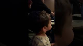 Toddler’s Reaction to Hibachi Dinner birthdaycelebration dayinthelife momlife birthdaydinner [upl. by Delores]