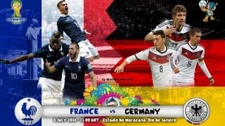 Highlights Francia vs Germania 01 quarti di finale Mondiale 2014 [upl. by Eob]