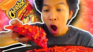 HOT CHEETOS PIZZA BROKE THE INTERNET [upl. by Torrlow]