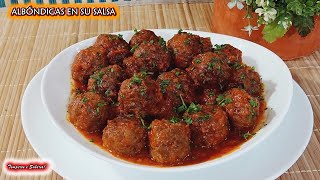 ALBÓNDIGAS EN SU SALSA MUY FÁCILES DE HACER Y DELICIOSAS [upl. by Seira]