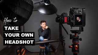 How to TAKE YOUR OWN HEADSHOT  Camera settings Lighting and Tips amp Tricks for Self Portraits [upl. by Faruq]