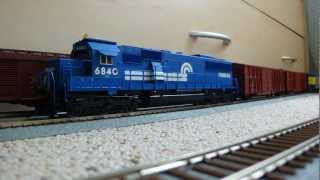 H0 Proto 2000 SD60 Conrail with DigitraxampMRC Decoder [upl. by Nogas]