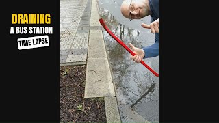 039  Time Lapse  Draining a bus station after rain in Germany [upl. by Amme643]