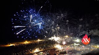 Großfeuerwerk beim Reload Festival in Sulingen  geschossen von Explosive Arts [upl. by Deeanne]