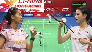 Putri Kusuma Wardani INA VS Tomoka Miyazaki JPN  Semifinal Badminton Hongkong Open 2024 [upl. by Yelreveb]