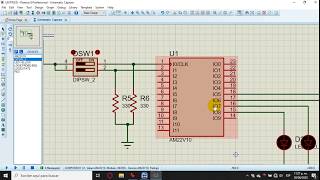 Simular programa de WinCupl para GAL22v10 en Proteus 8 2020 [upl. by Anirehc]