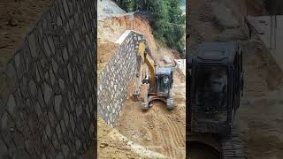 retaining wall building technique [upl. by Hadleigh]