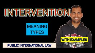 Intervention  Meaning and Types  Public International Law [upl. by Naujid]