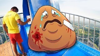 POU WENT DOWN THE MOST DANGEROUS SLIDE [upl. by Esor624]