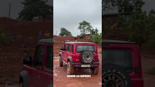 Jimny 🤍 vs Thar🖤 vs Jimny ❤️ thar tharlover jimny offroad [upl. by Naihs895]