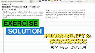 Probability amp Statistics for Engineers amp Scientists by Walpole  Solution Chap 3 [upl. by Acinnej]